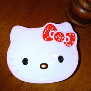 Hello Kitty Pink Flower Happy Tin Can
